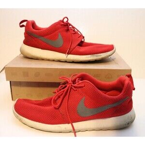 Nike OG Roshe Run Mens 10.5 Athletic Running Shoes Sport‎ Red White 511881-601